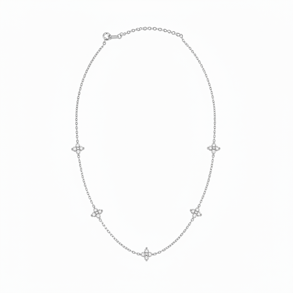 Five Bloom Necklace