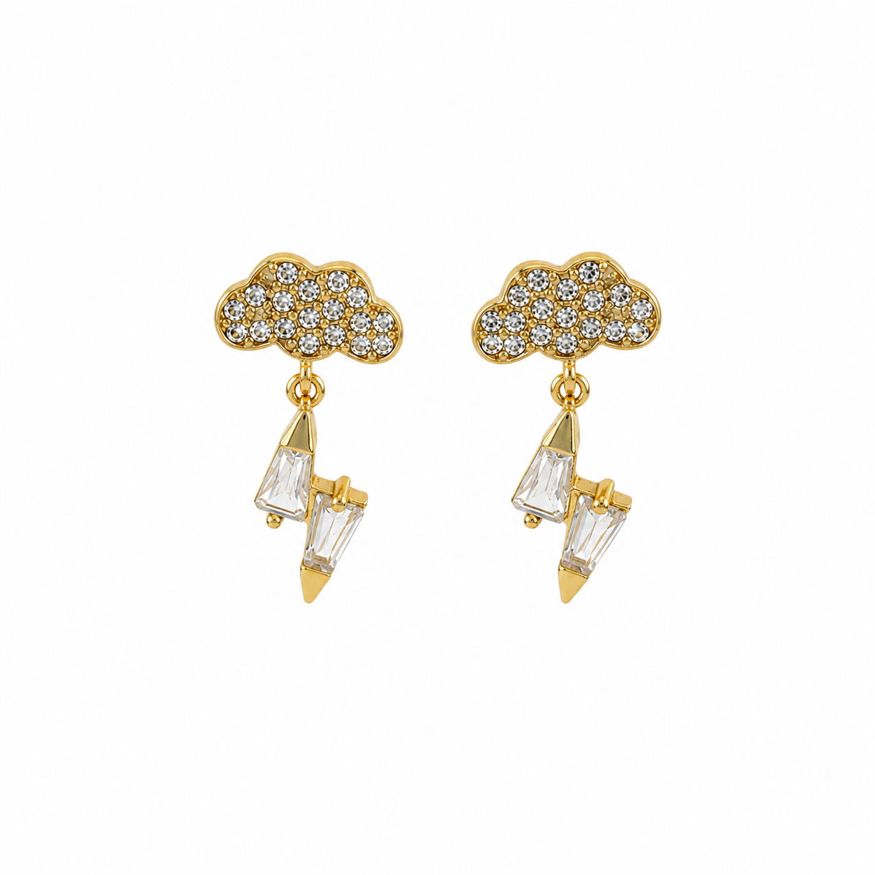 Lightening Bolt Drop Earrings