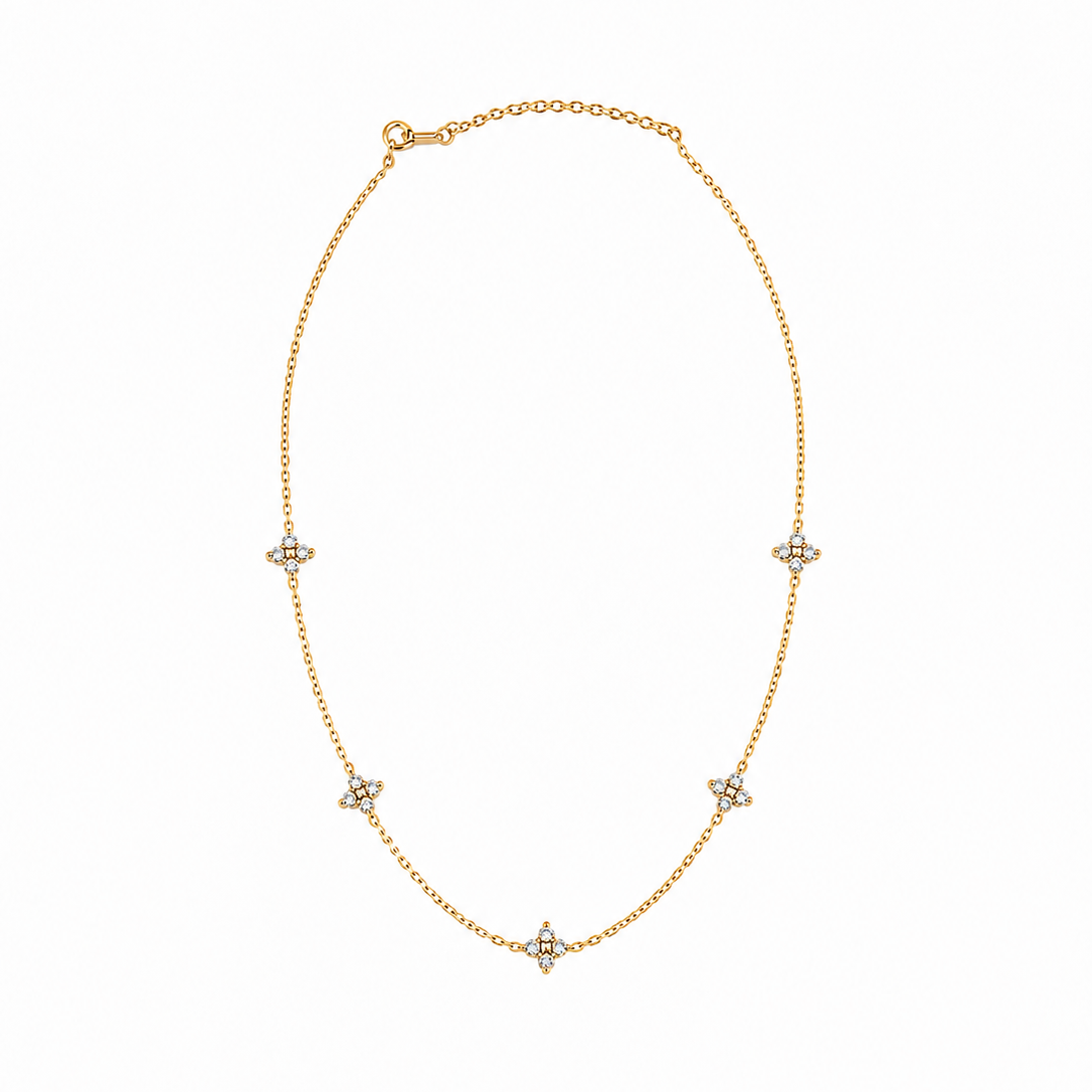 Five Bloom Necklace