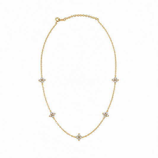 Five Bloom Necklace