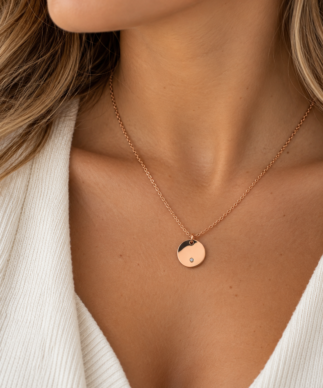 Dainty Disc Necklace