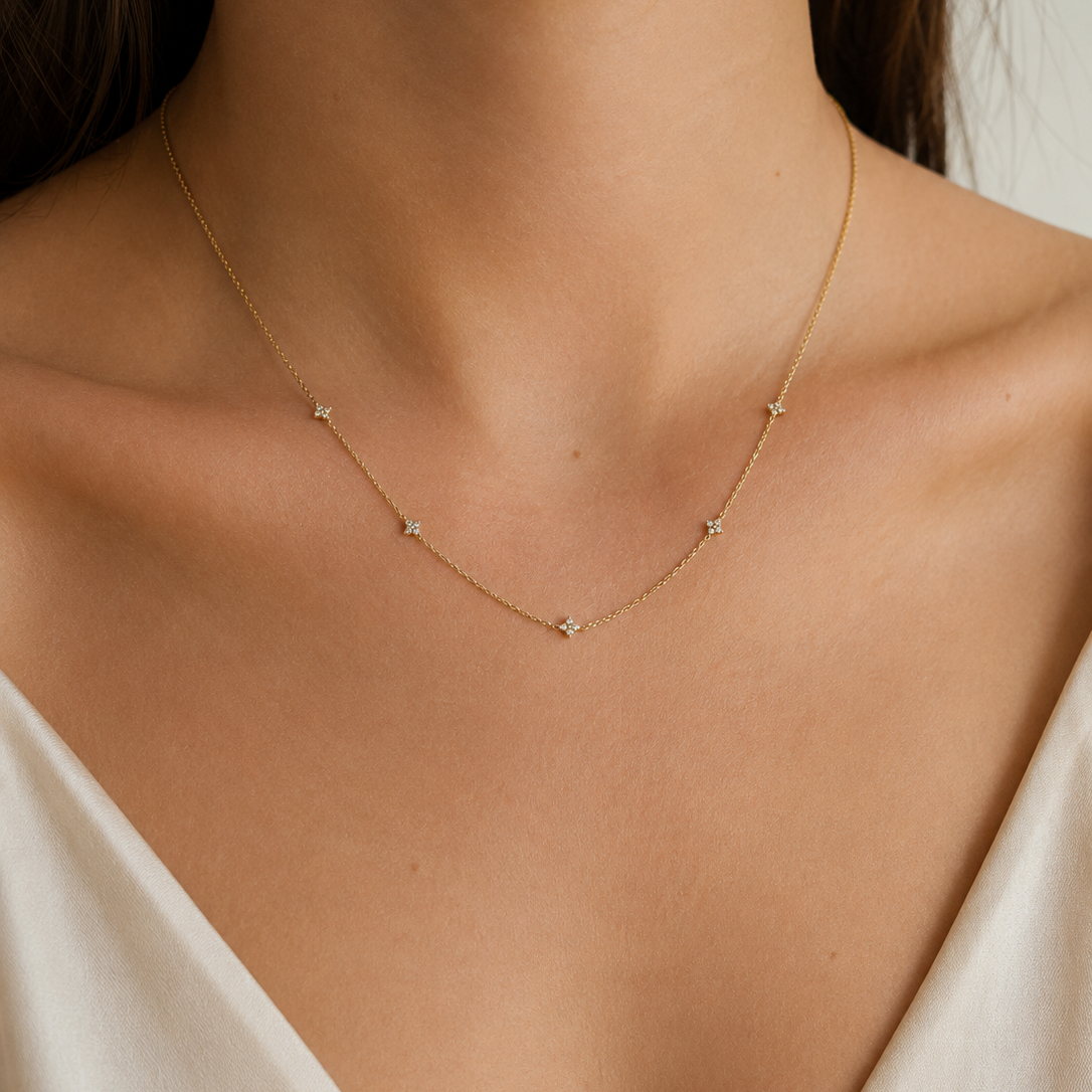 Five Bloom Necklace