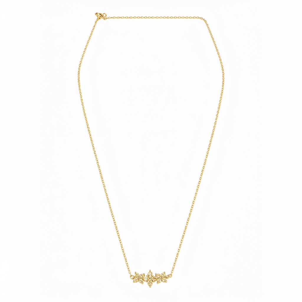 Three Flower Necklace