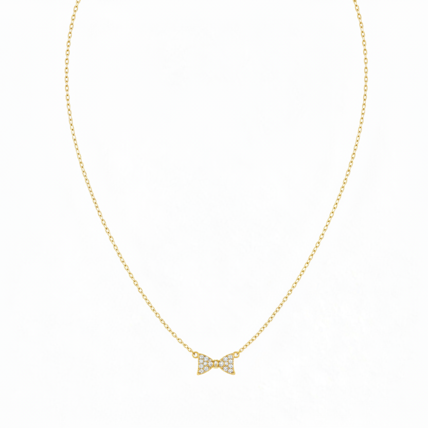 Dainty Bow Necklace