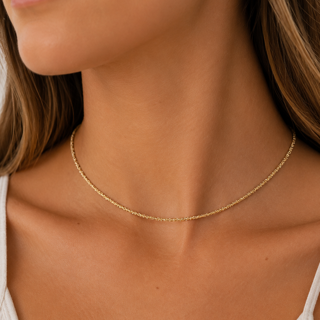 Gold Sparkle Choker